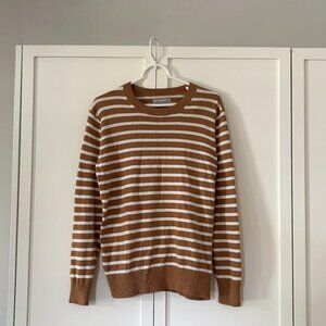 Everlane striped crew neck sweater - light weight (Size S but fits like a M)